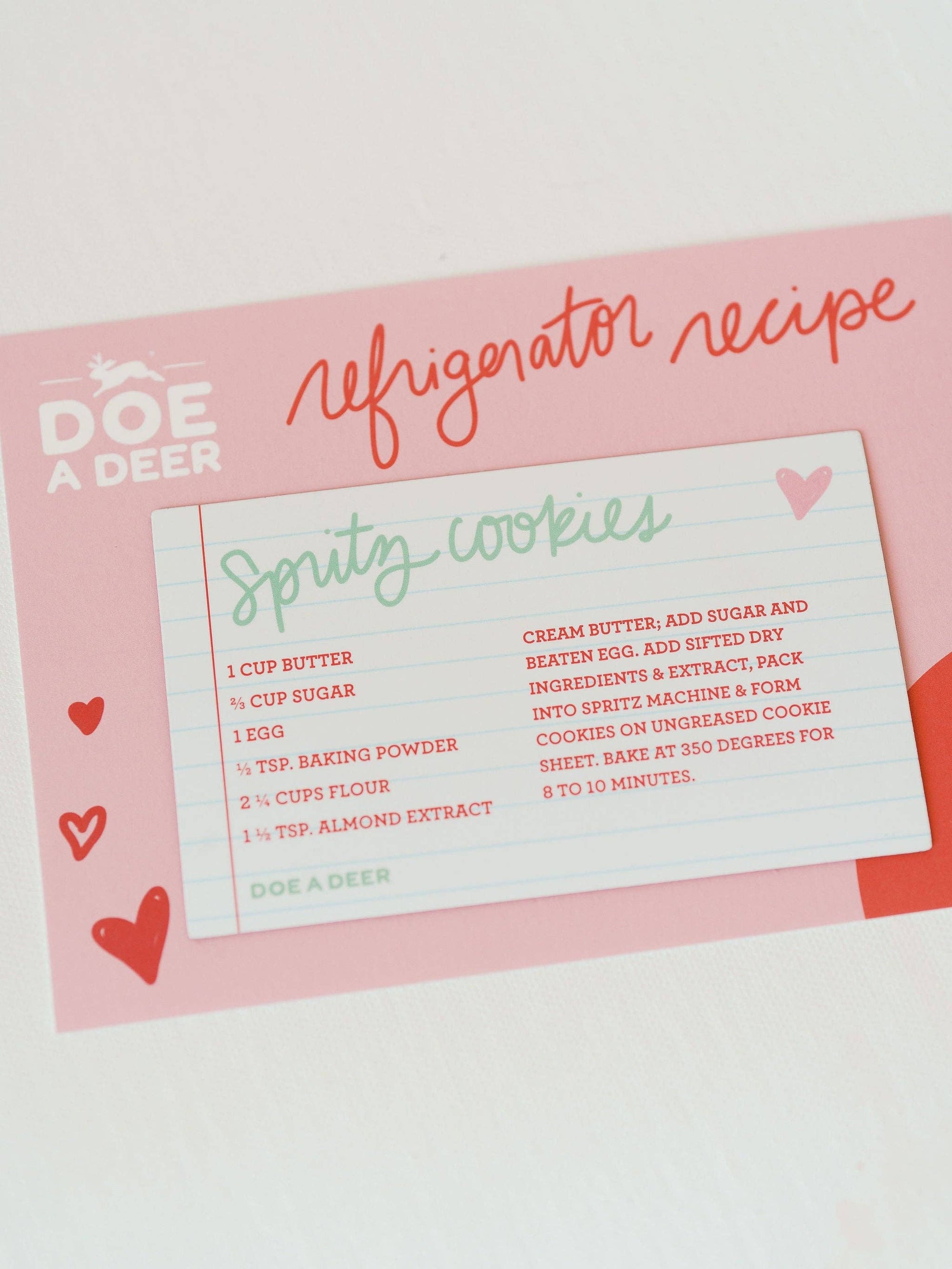 Spritz Cookie Refrigerator Recipe Magnet | Holiday Baking