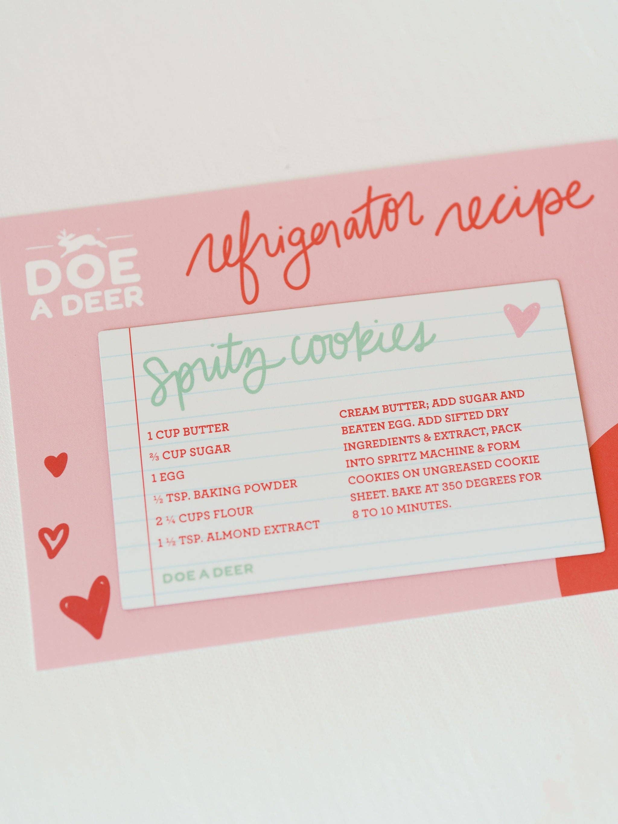 Spritz Cookie Refrigerator Recipe Magnet | Holiday Baking