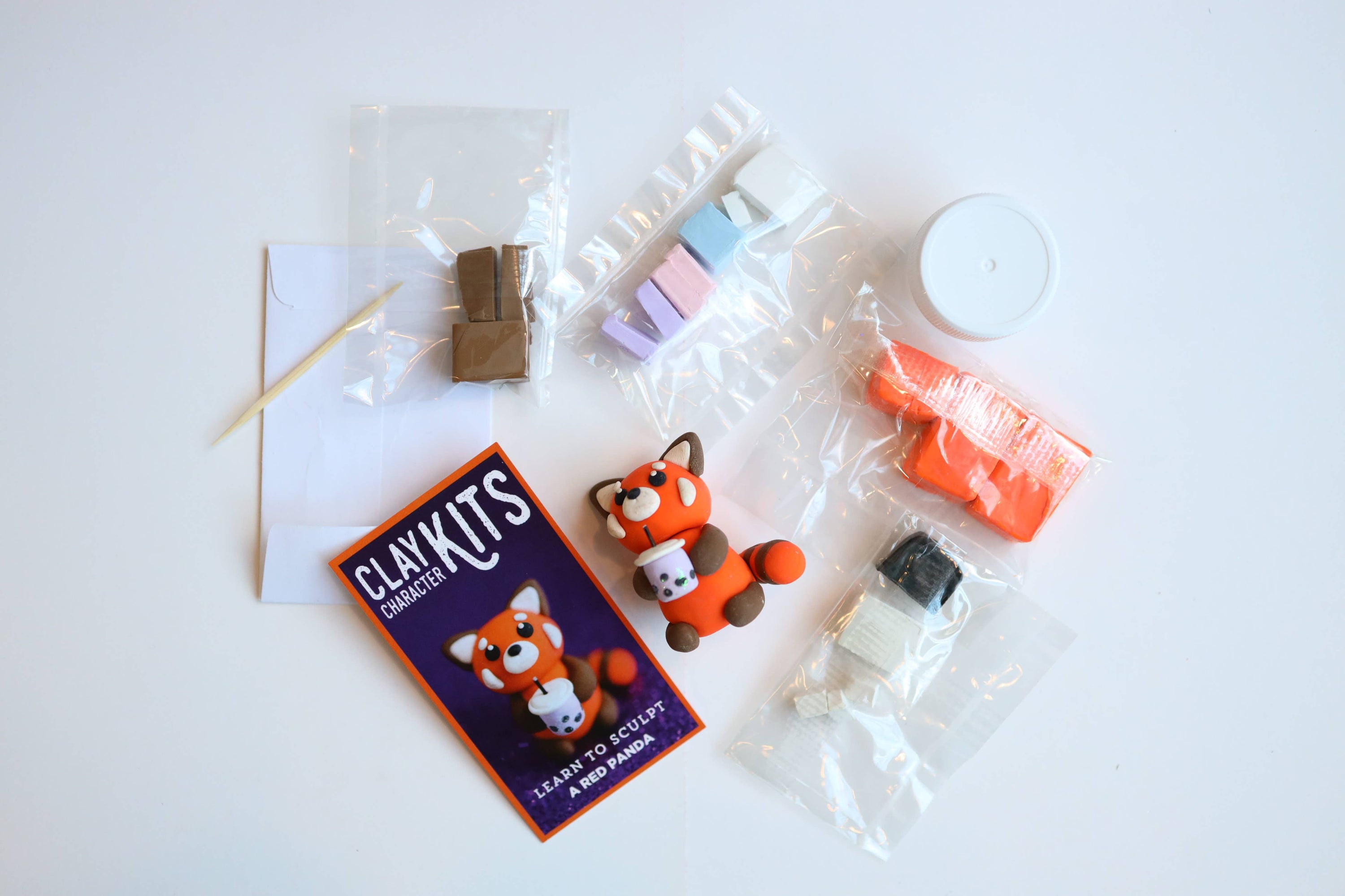 Red Panda DIY Polymer Clay Kit | Arts & Craft Kit