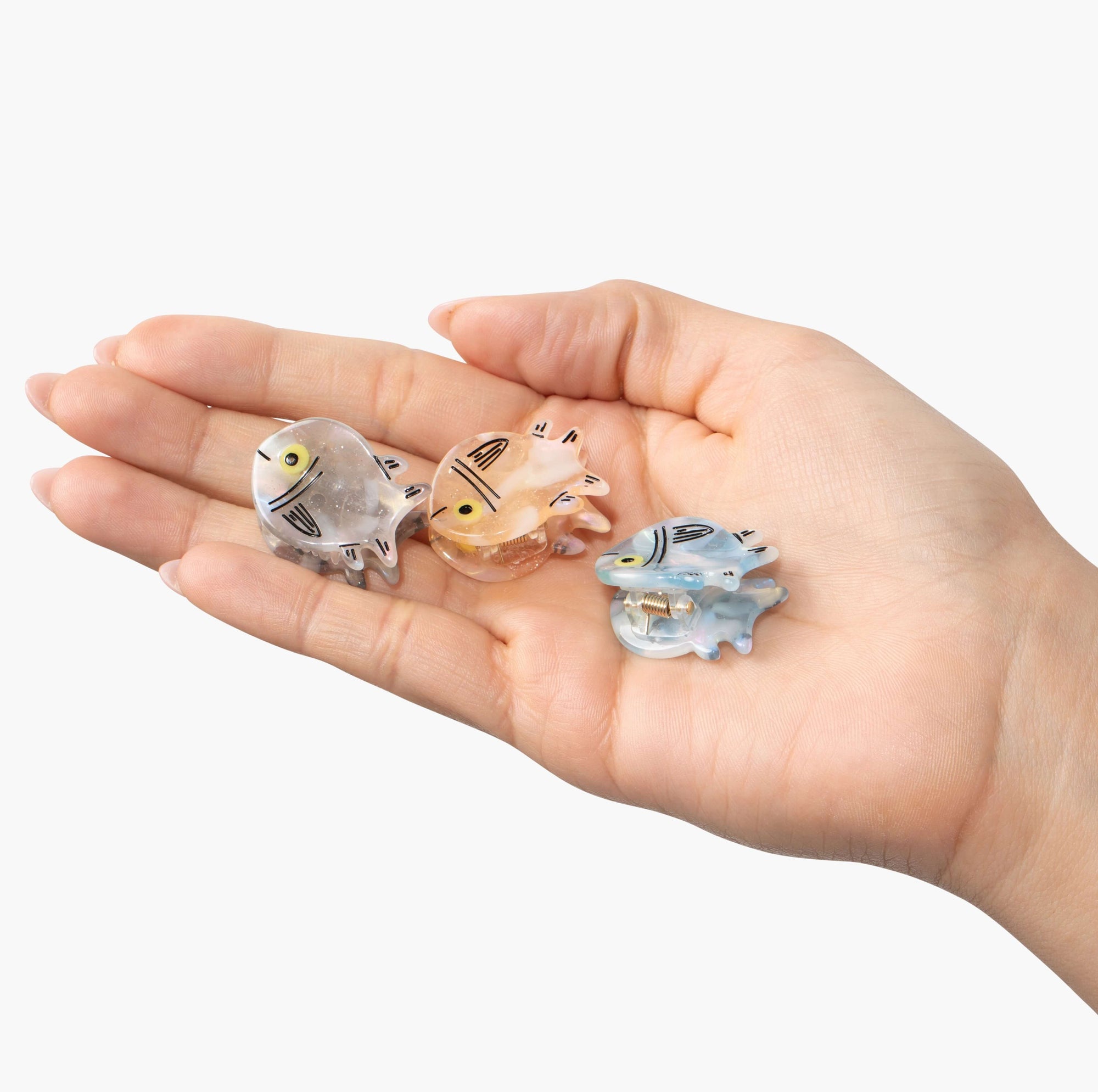 Micro Fish Hair Claw Clip Set
