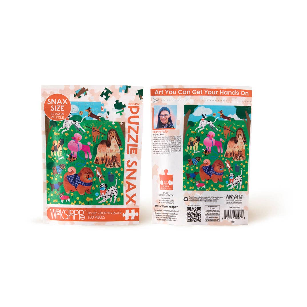 Puppy Park 100 Piece Puzzle Snax