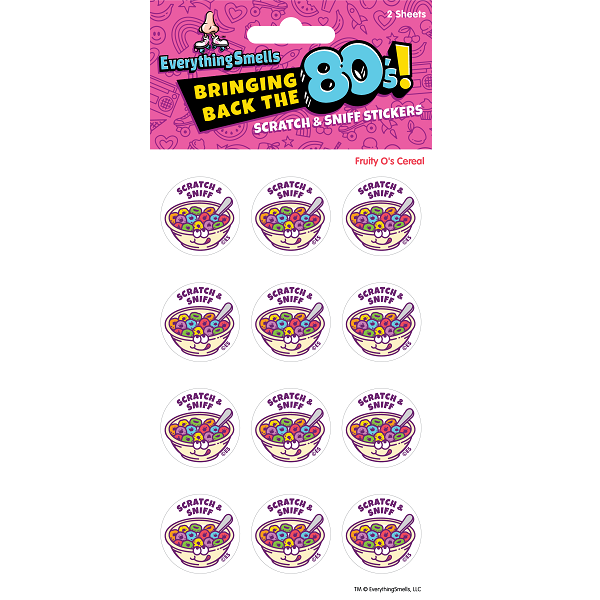 Fruity O's Cereal EverythingSmells Scratch & Sniff Stickers