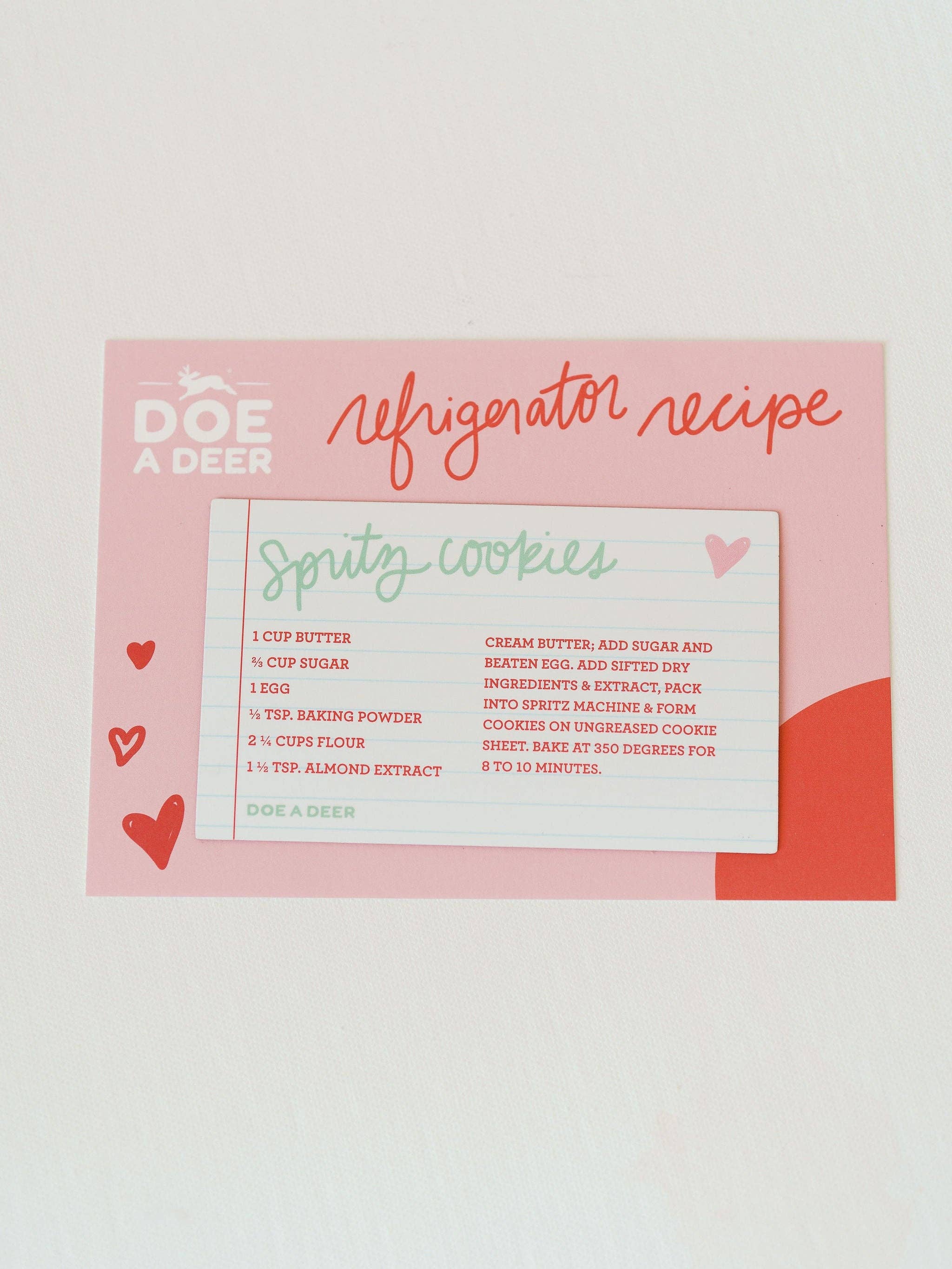 Spritz Cookie Refrigerator Recipe Magnet | Holiday Baking