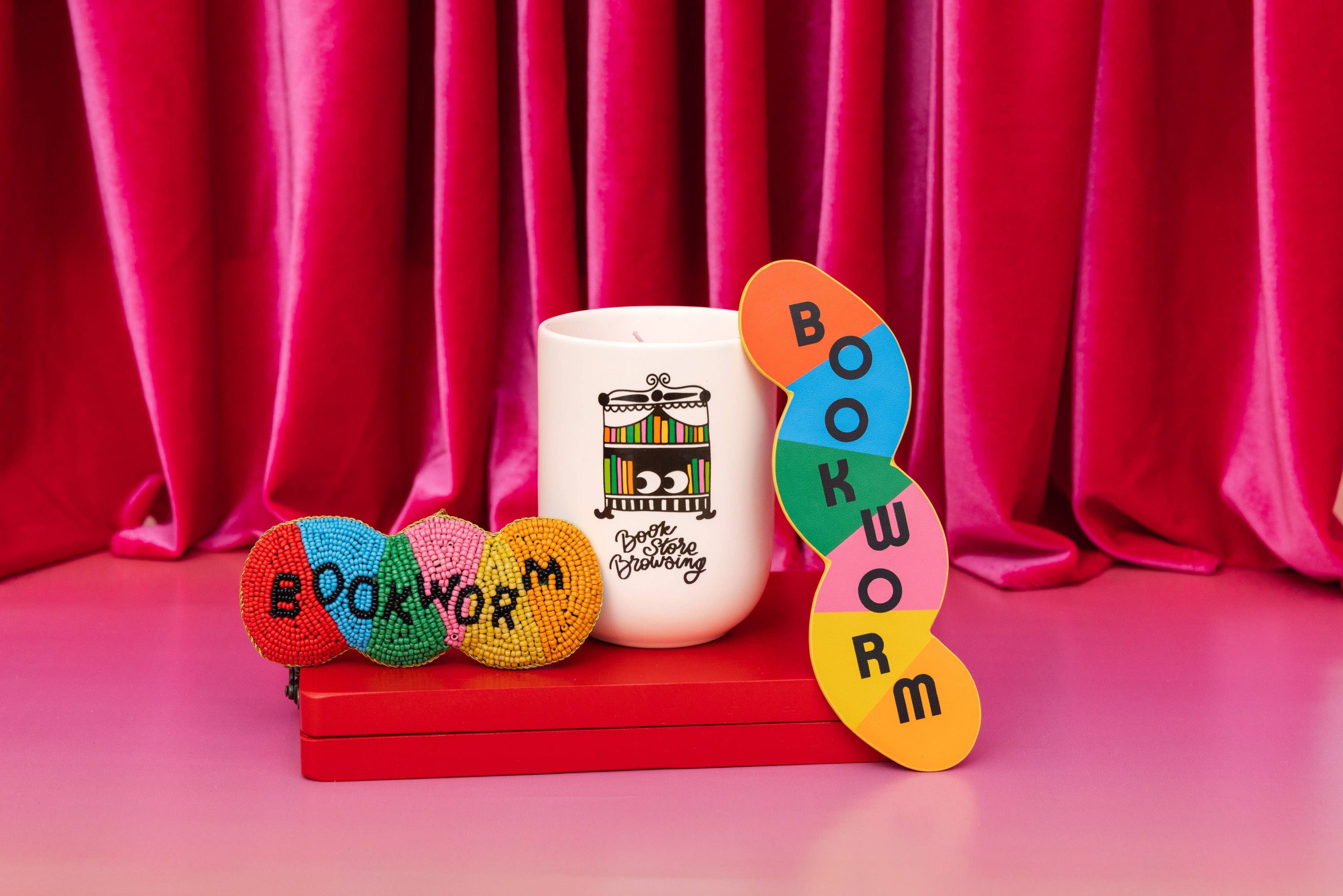 Beaded Ornament, Bookworm