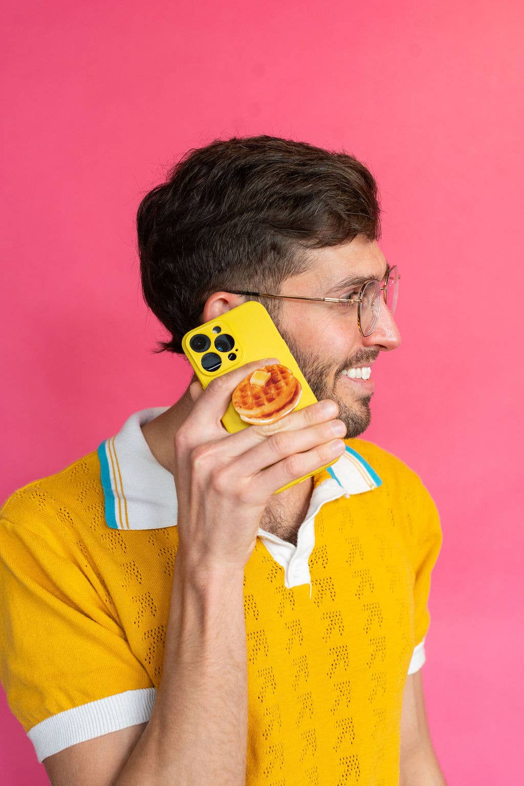 Waffle Lot of Feelings Phone Sticky Grip Holder Pop-Out