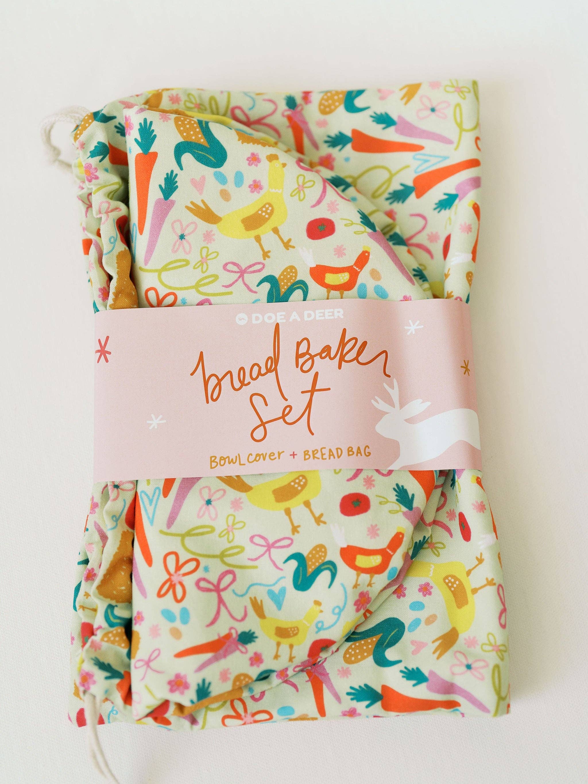 Farm Fresh Bread Baker Set | Bread Bag & Bowl Cover