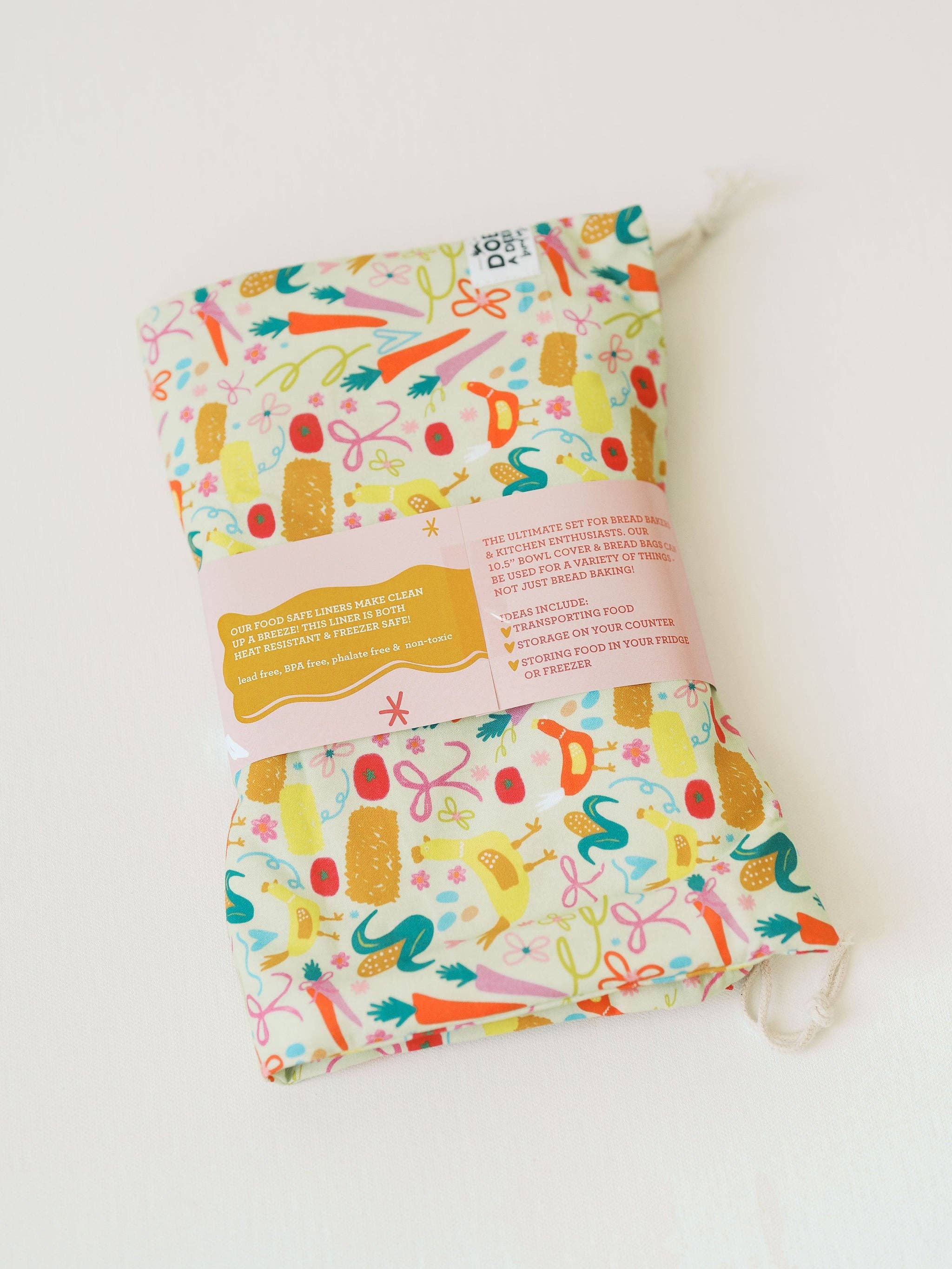 Farm Fresh Bread Baker Set | Bread Bag & Bowl Cover