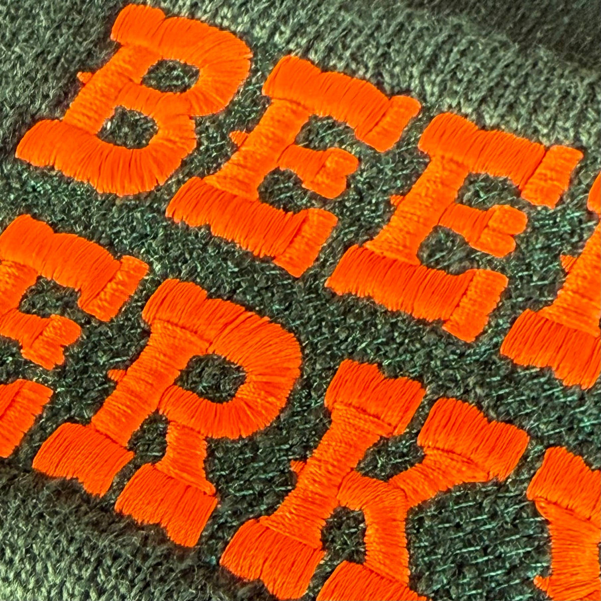 Beef Jerky knit beanie hat Made in America foodie 