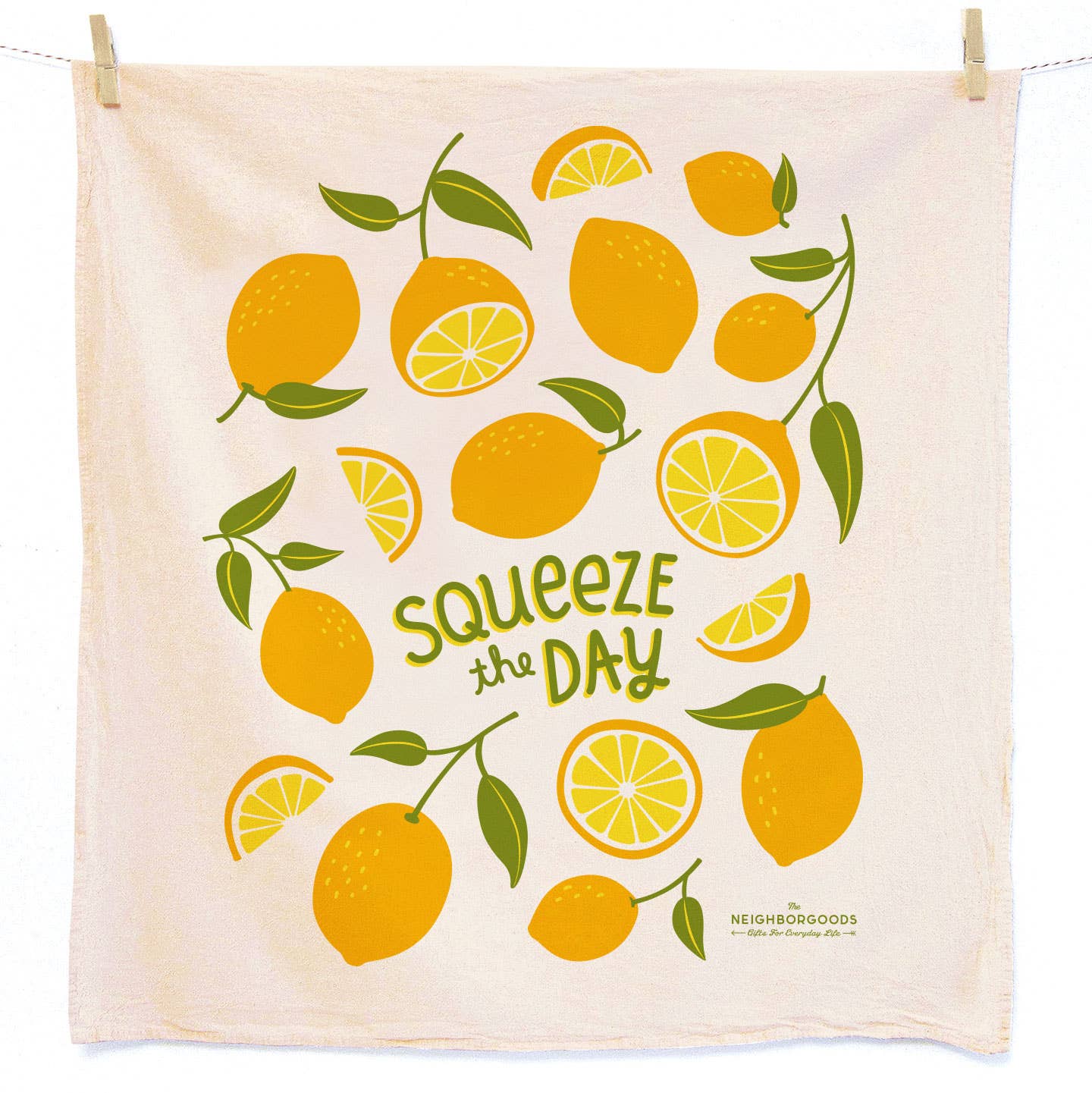 FRESH SQUEEZED (Orange, Lemon) - Tea Towel Set of 2