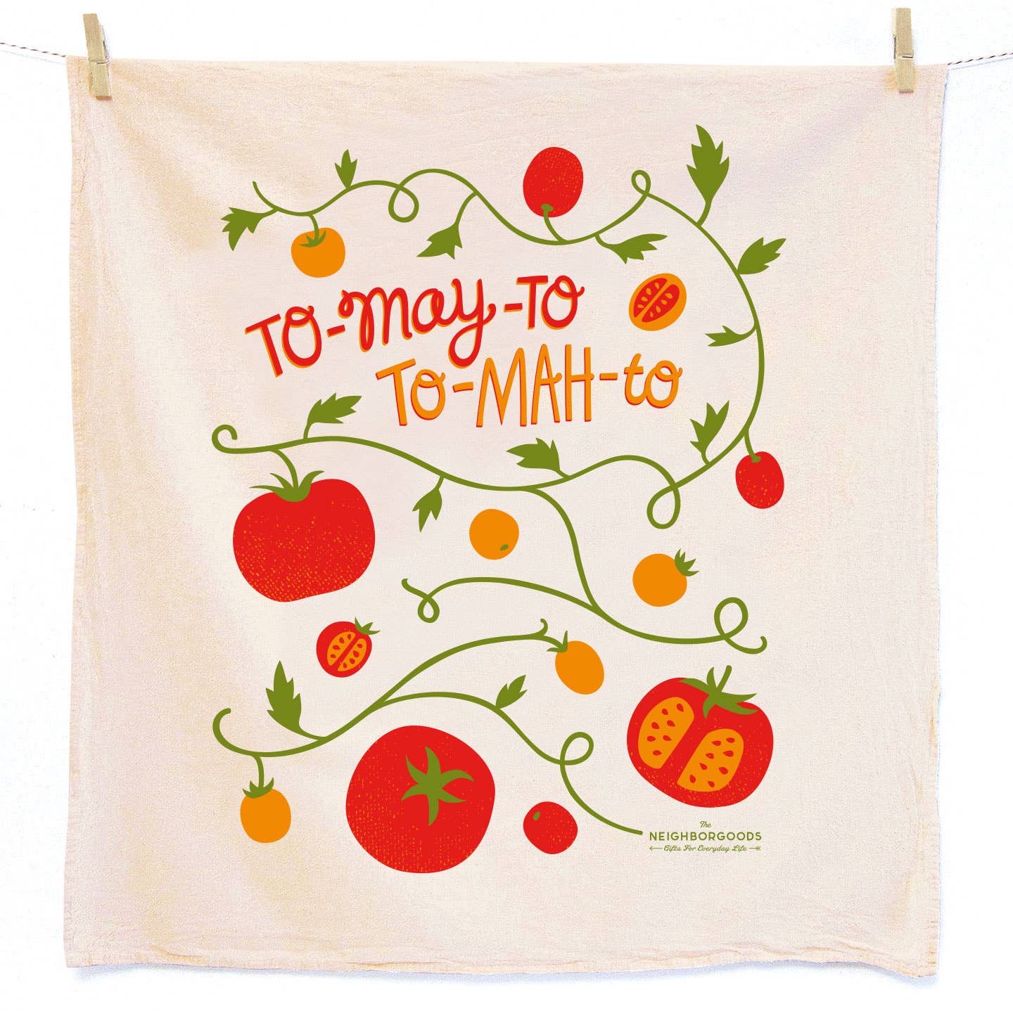 SUMMER SALAD (Watermelon, Tomato) - Tea Towel Set of 2