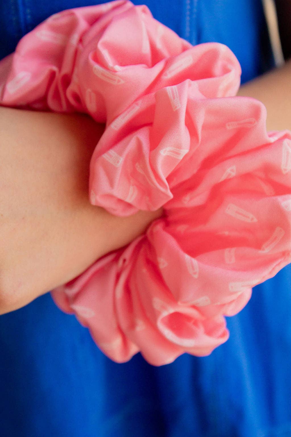 Pink Fresh Page Jumbo Scrunchie