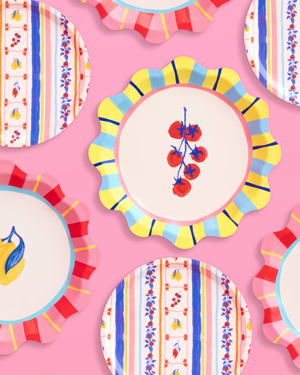 Italian Capri Plates | summer party, bridal, lemon
