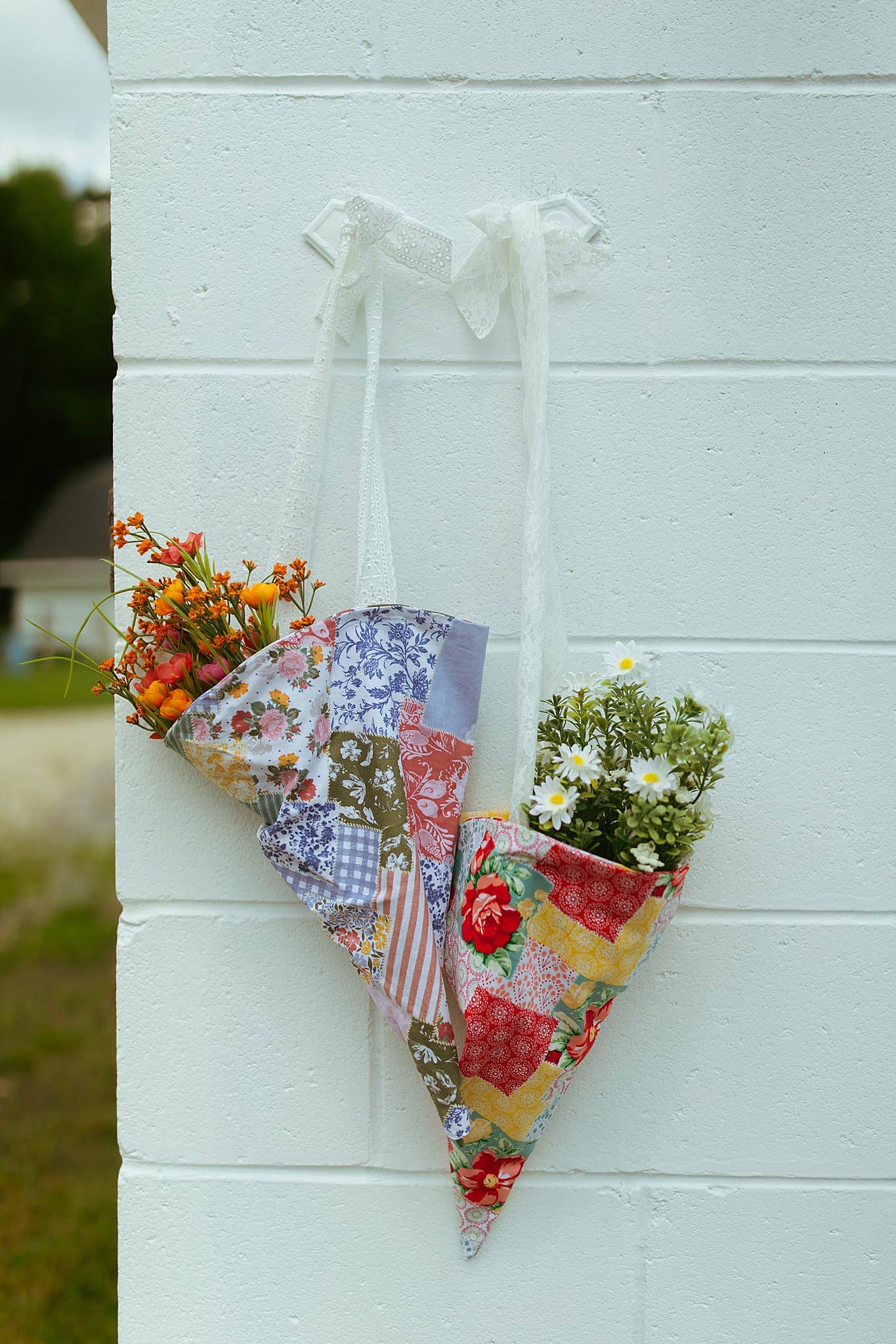 Handmade Flower Market Bouquet Bag!