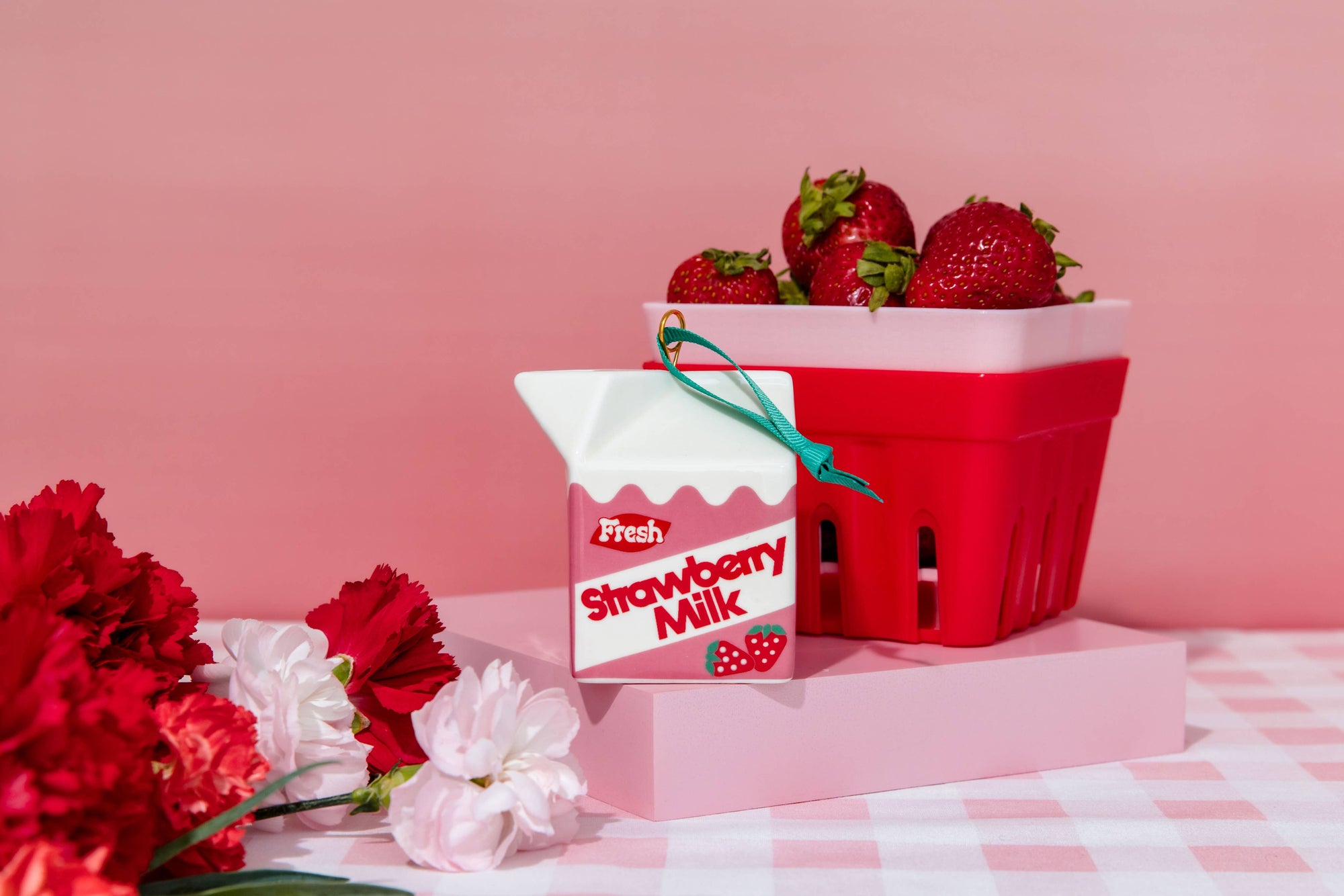 Ornament, Strawberry Milk