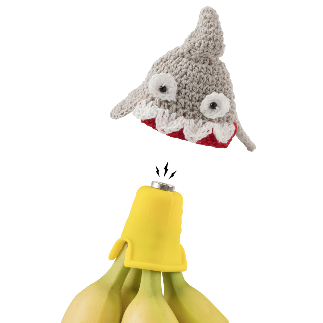 Shark Nana Hat | Includes 2 Stretchy Silicone Caps with Magnets