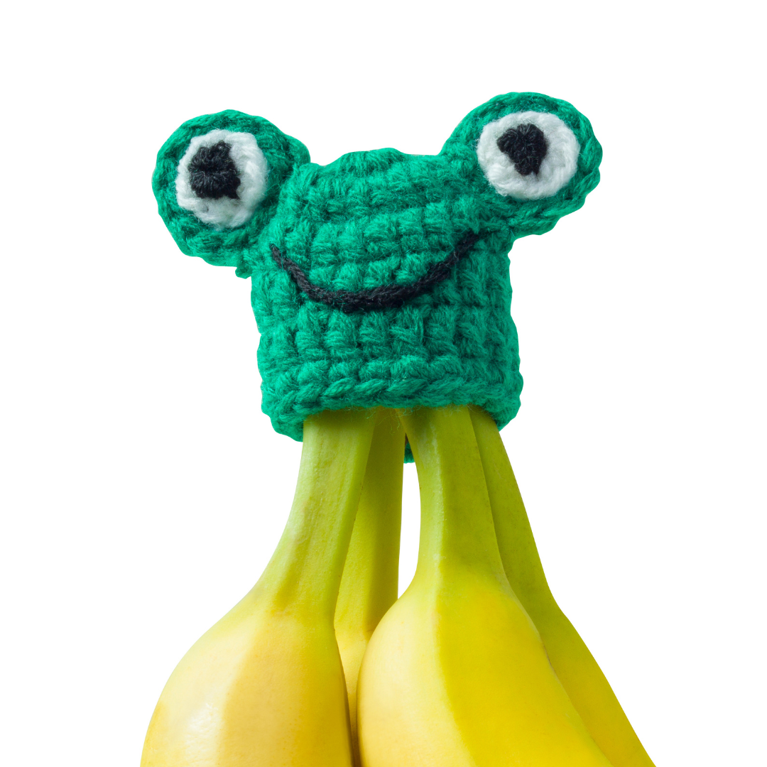Frog Nana Hat | Includes 2 Stretchy Silicone Caps with Magnets