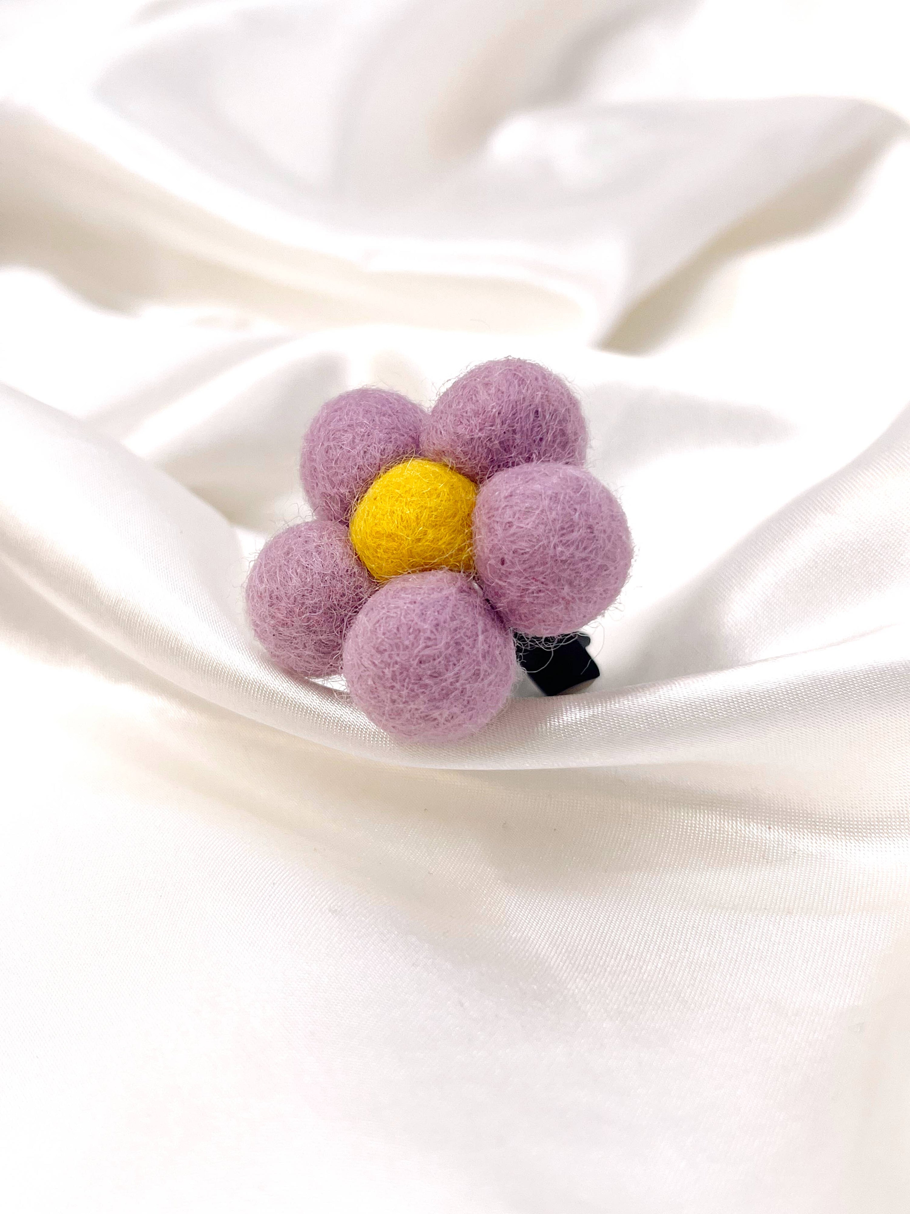 Flower Car Vent Clip - Cute, Felt, Accessories