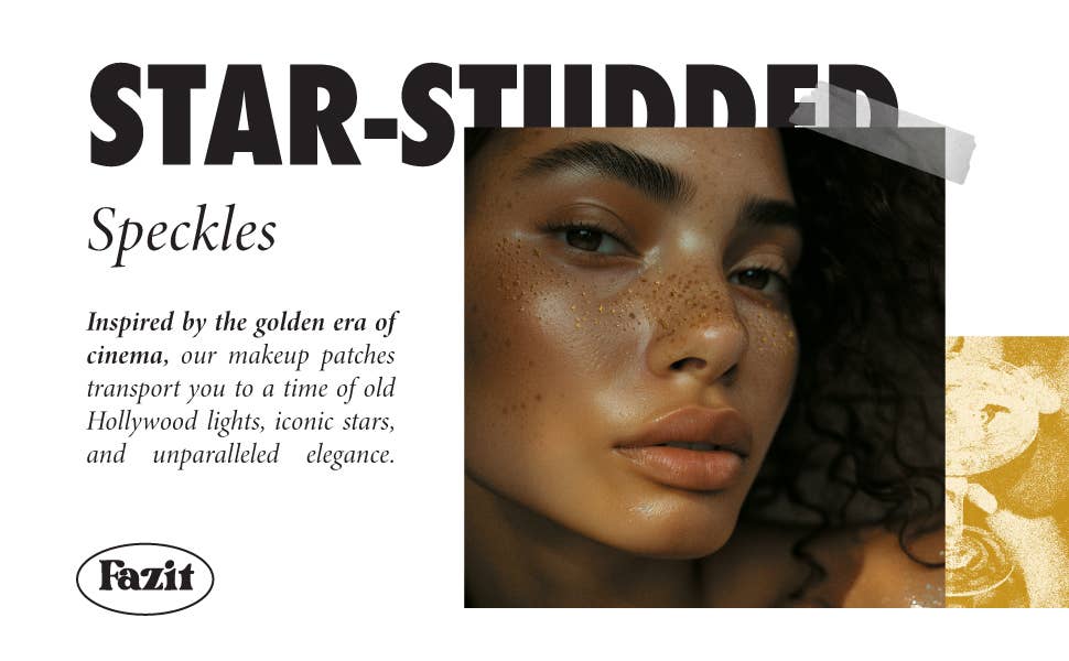 Fazit Makeup Patches Gold Face Glitter Makeup Speckles