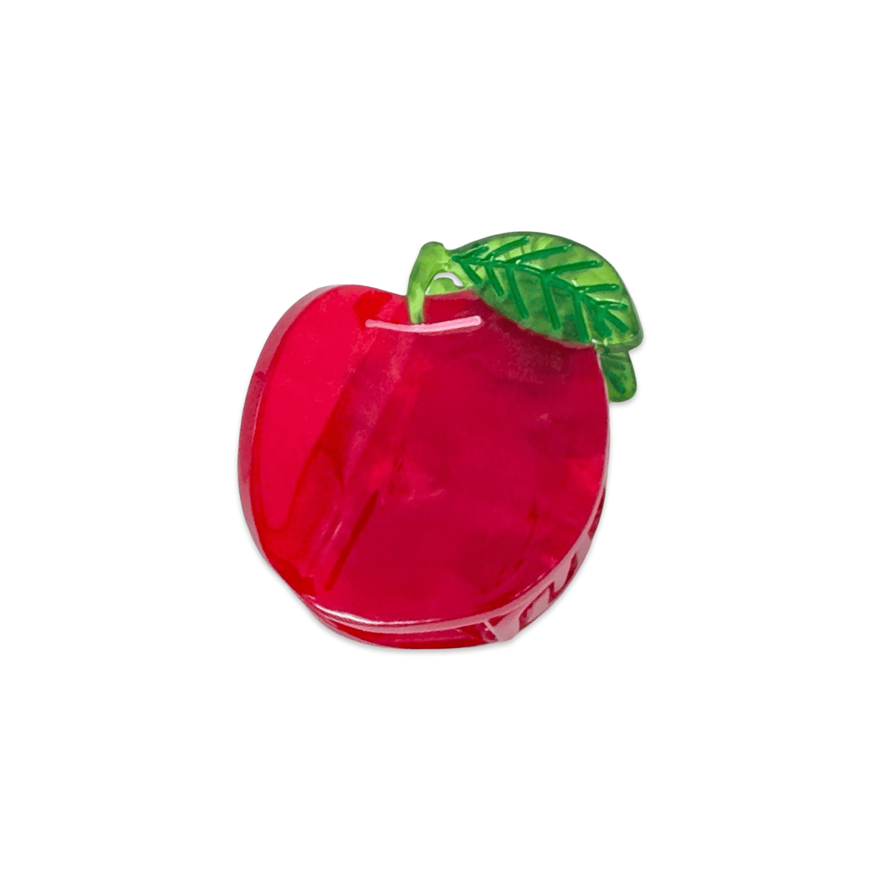 Mini Red Apple Hair Claw Clip