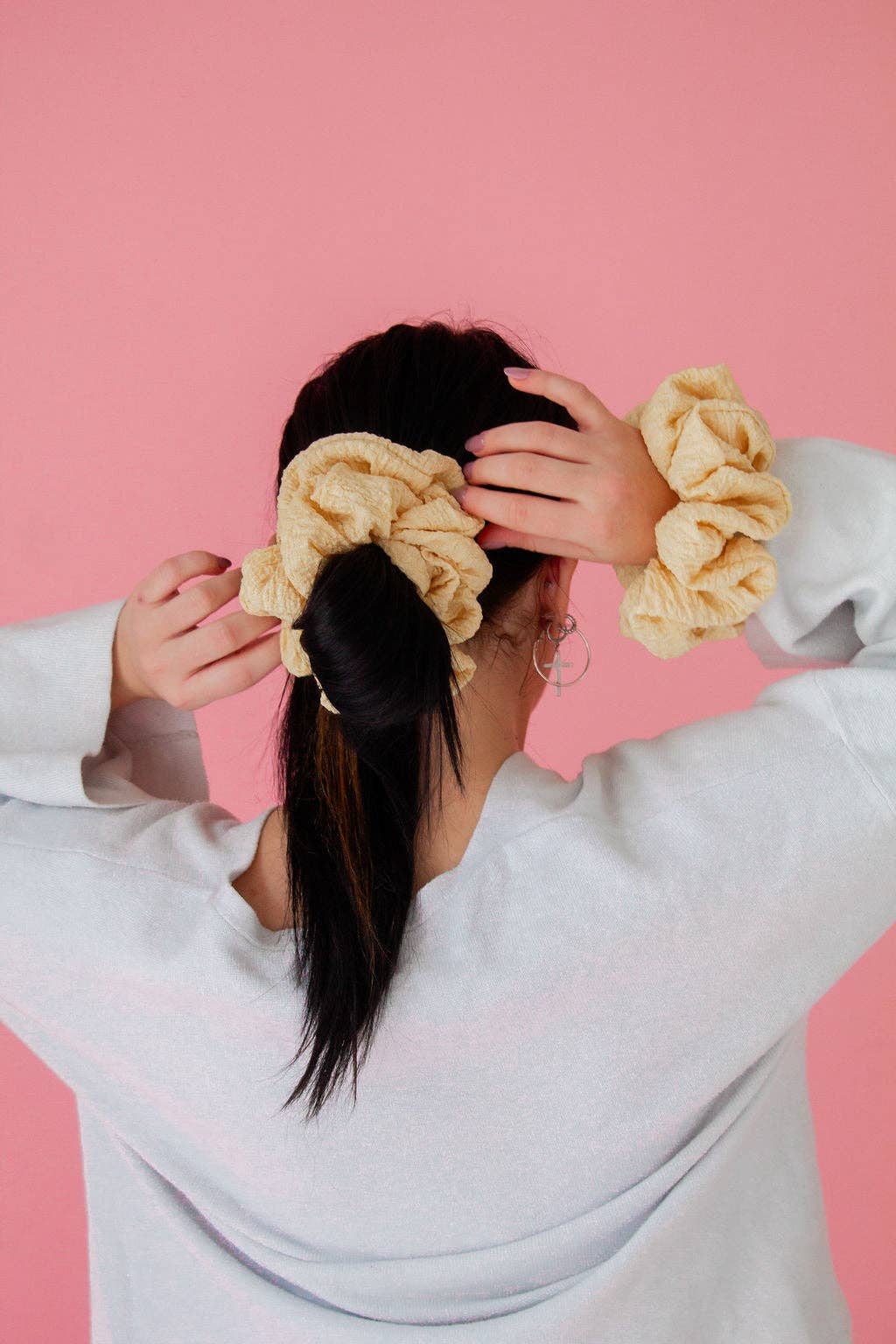 Buttercream Jumbo Scrunchie