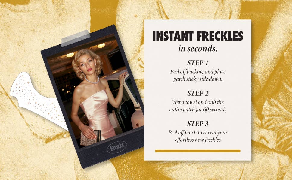 Fazit Makeup Patches Gold Face Glitter Makeup Speckles