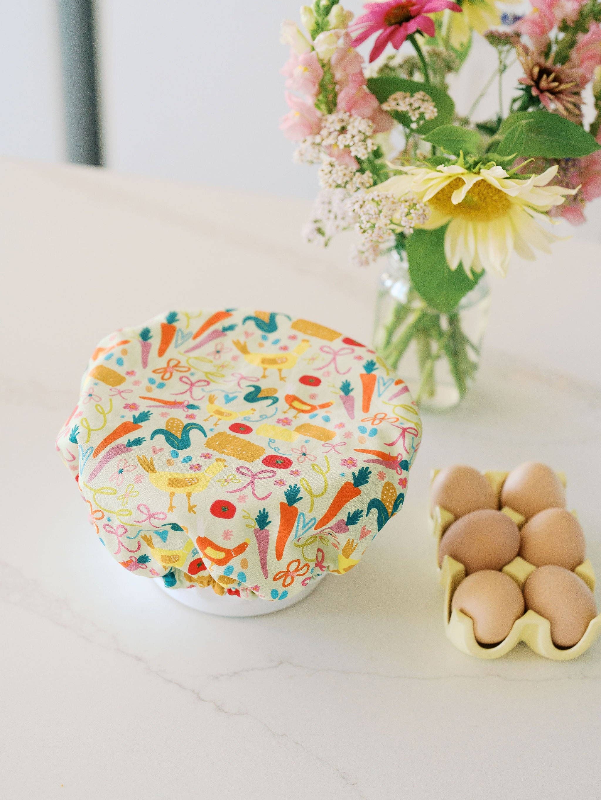 Farm Fresh 7.5" Bowl Cover | Baking, Reusable