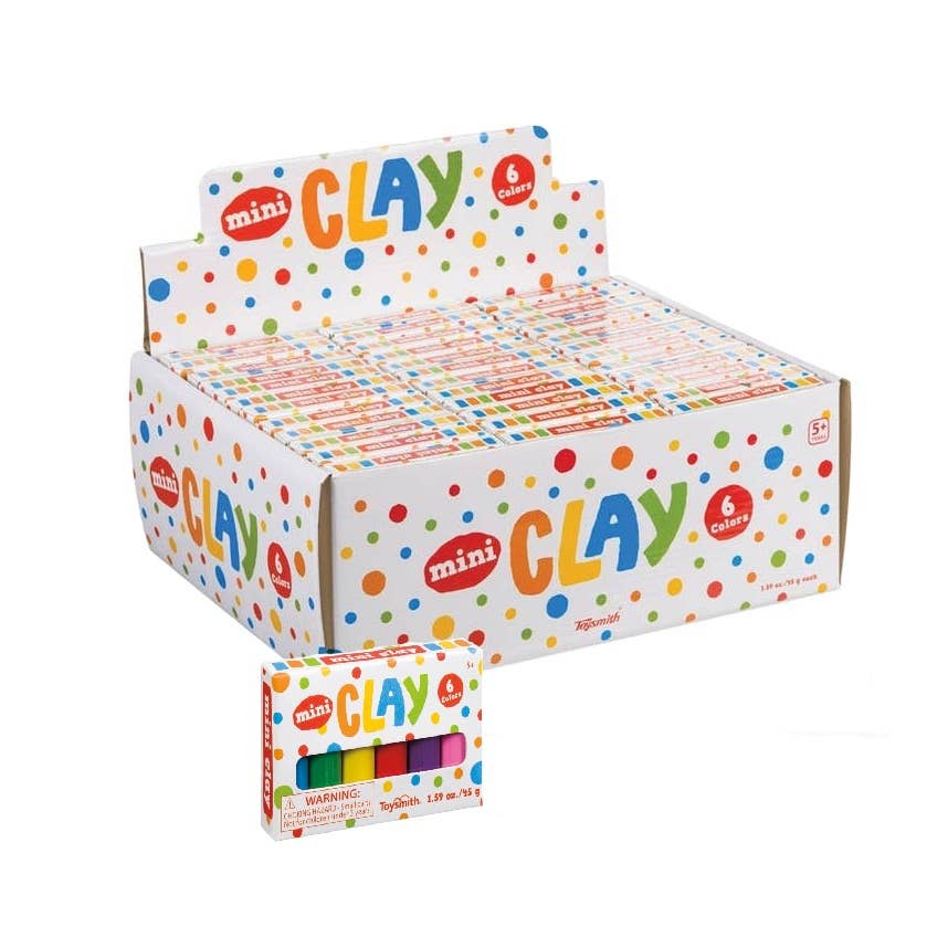 Mini Clay, 6 Vibrant Colors