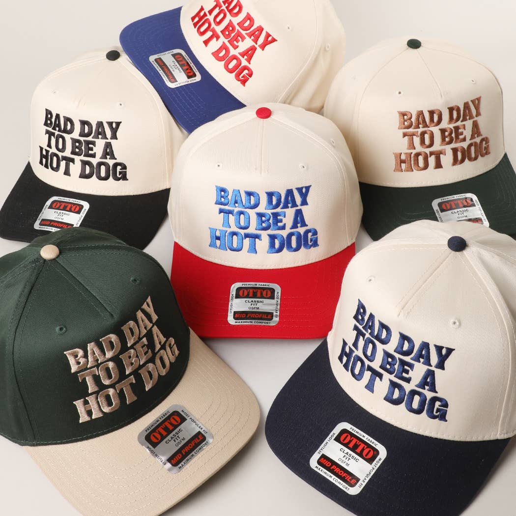 BAD DAY TO BE A HOT DOG Embroidered Trucker Hat