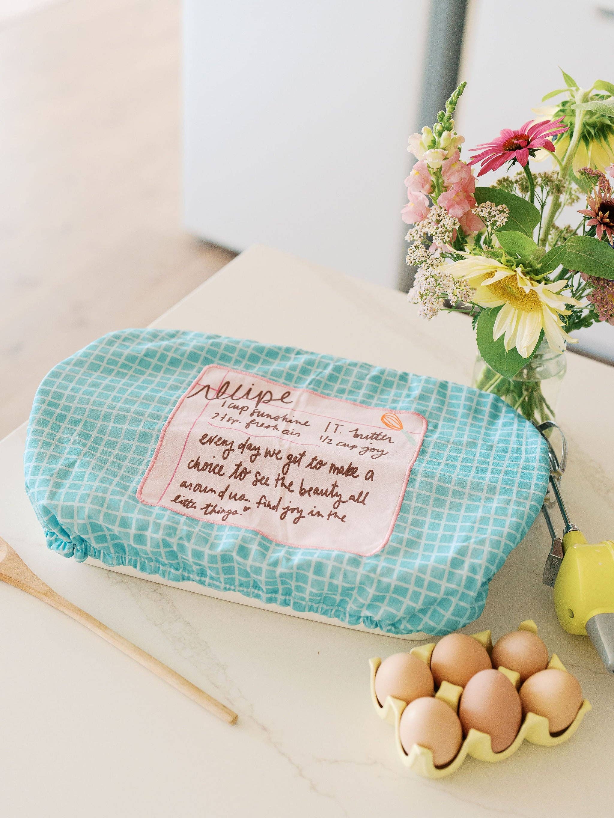 Recipe for a Happy Heart 10x14 Baking Dish Cover | Baking