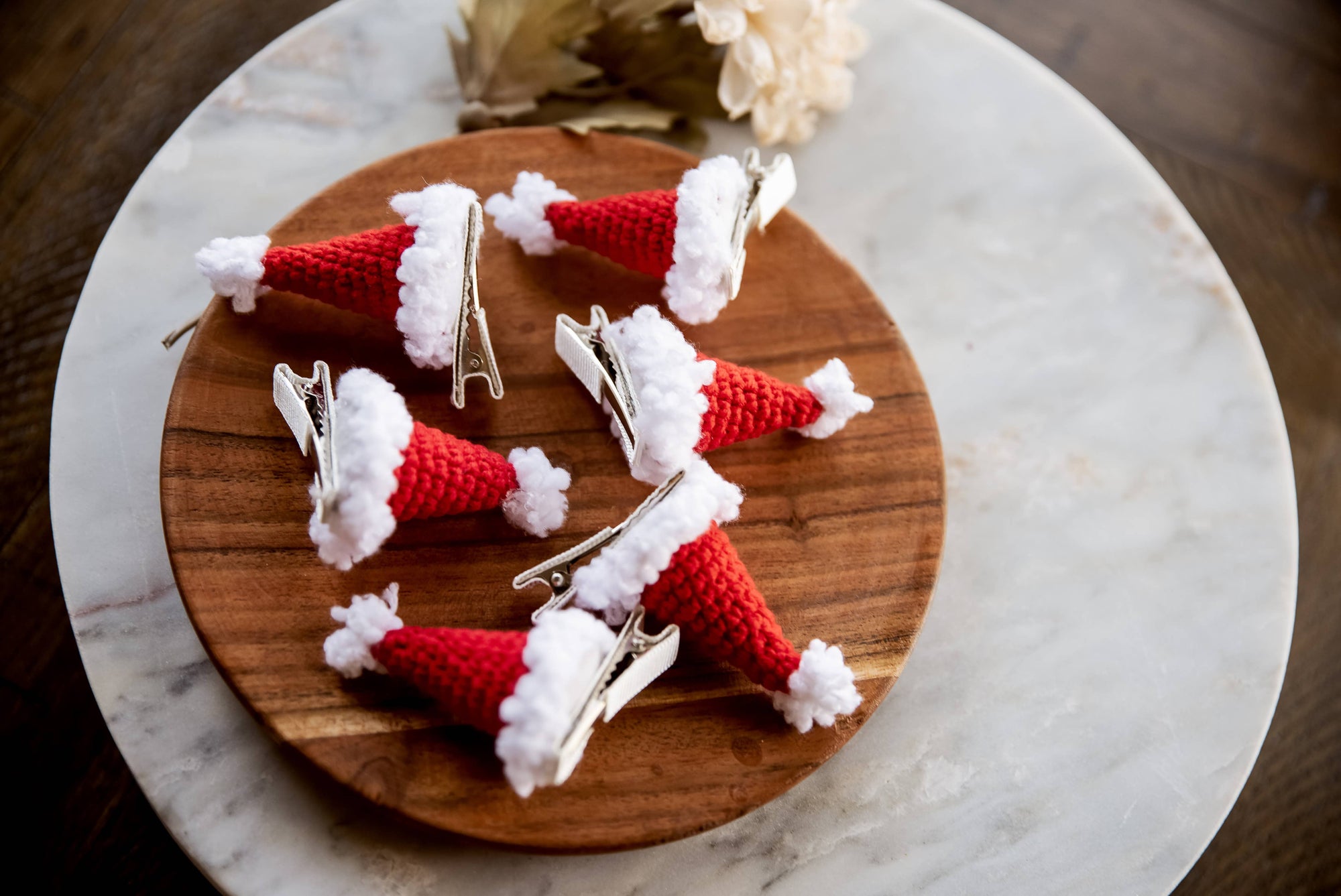 Santa Hat Hair Clip
