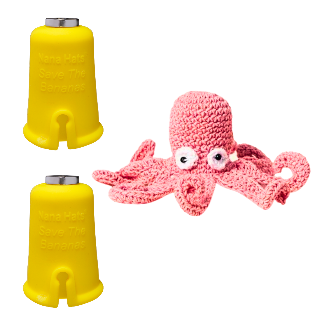 Octopus Nana Hat | Includes 2 Stretchy Silicone Caps with Magnets