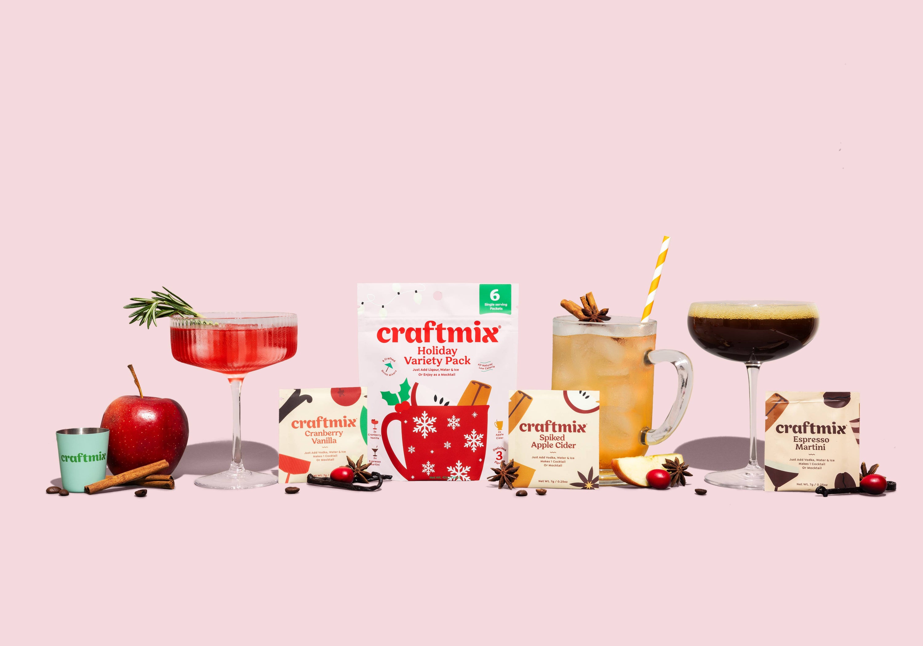Seasonal Variety Pack Cocktail Mixers - 6 Servings Multipack