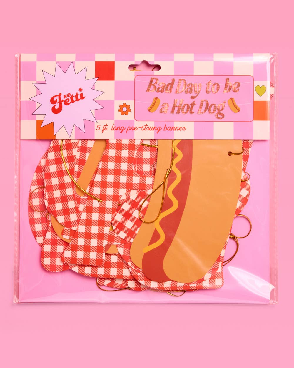 Bad Day to Be a Hot Dog Banner | hot dog, bbq, summer