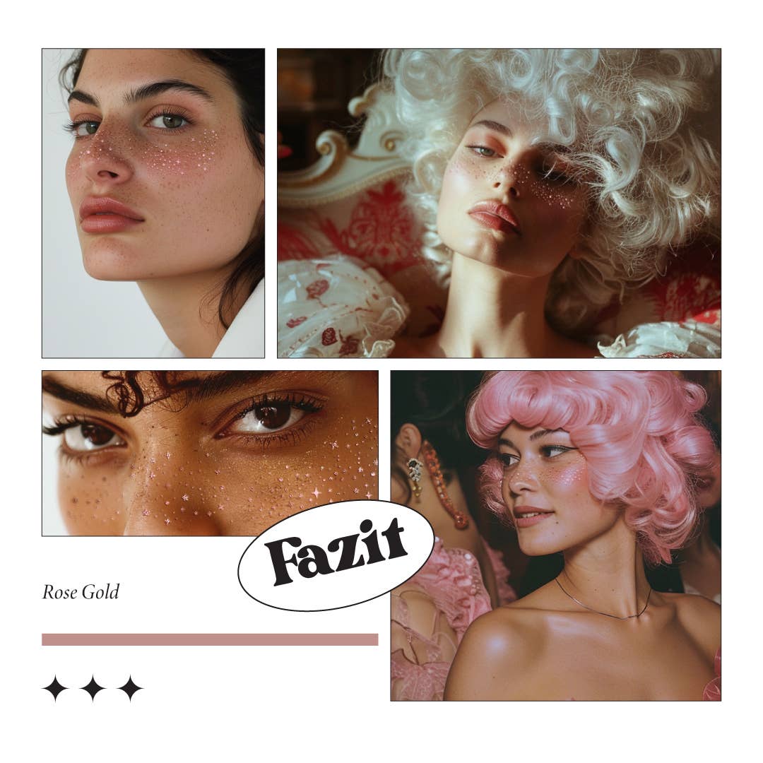 Fazit Makeup Patches Rose Gold Face Glitter Makeup Speckles