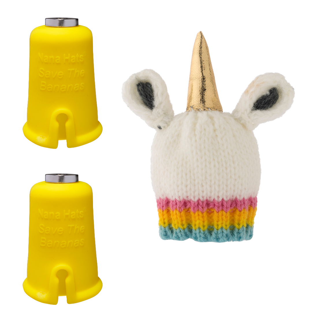 Unicorn Nana Hat | Includes 2 Stretchy Silicone Caps with Magnets