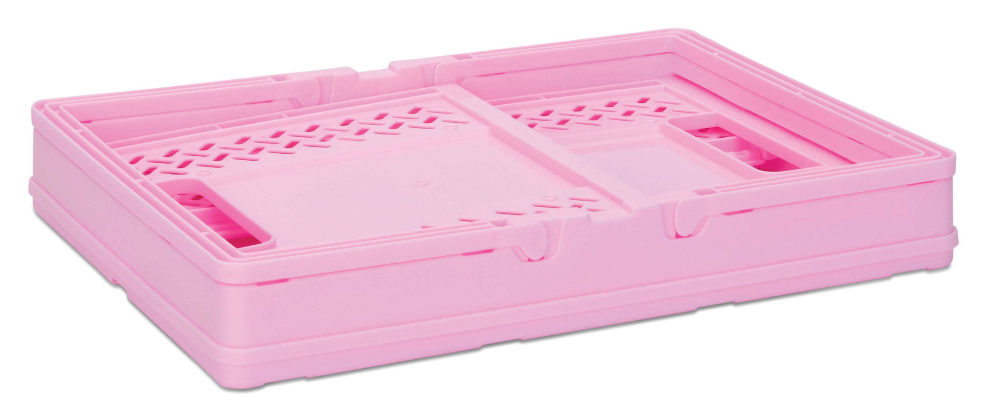 Pink Collapsible Storage Basket Crate