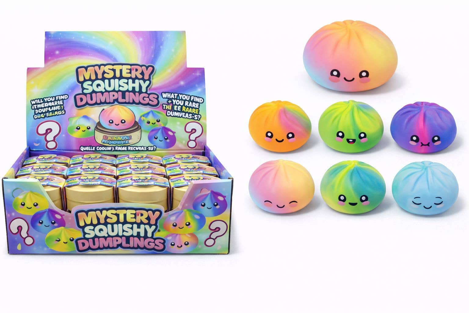 *PREORDER*  4" Mystery Squishy Dumpling - Tie Dye