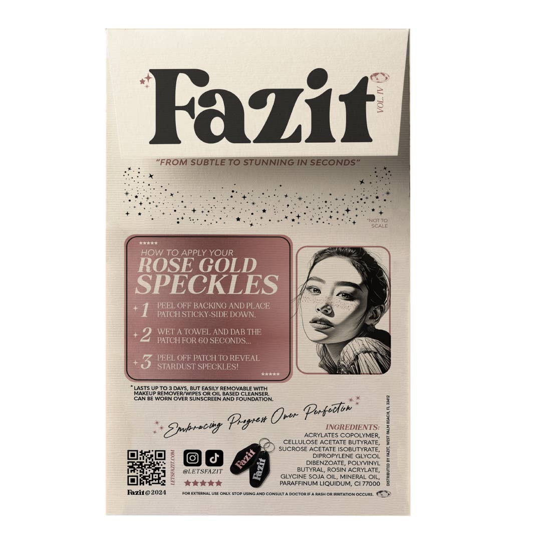 Fazit Makeup Patches Rose Gold Face Glitter Makeup Speckles