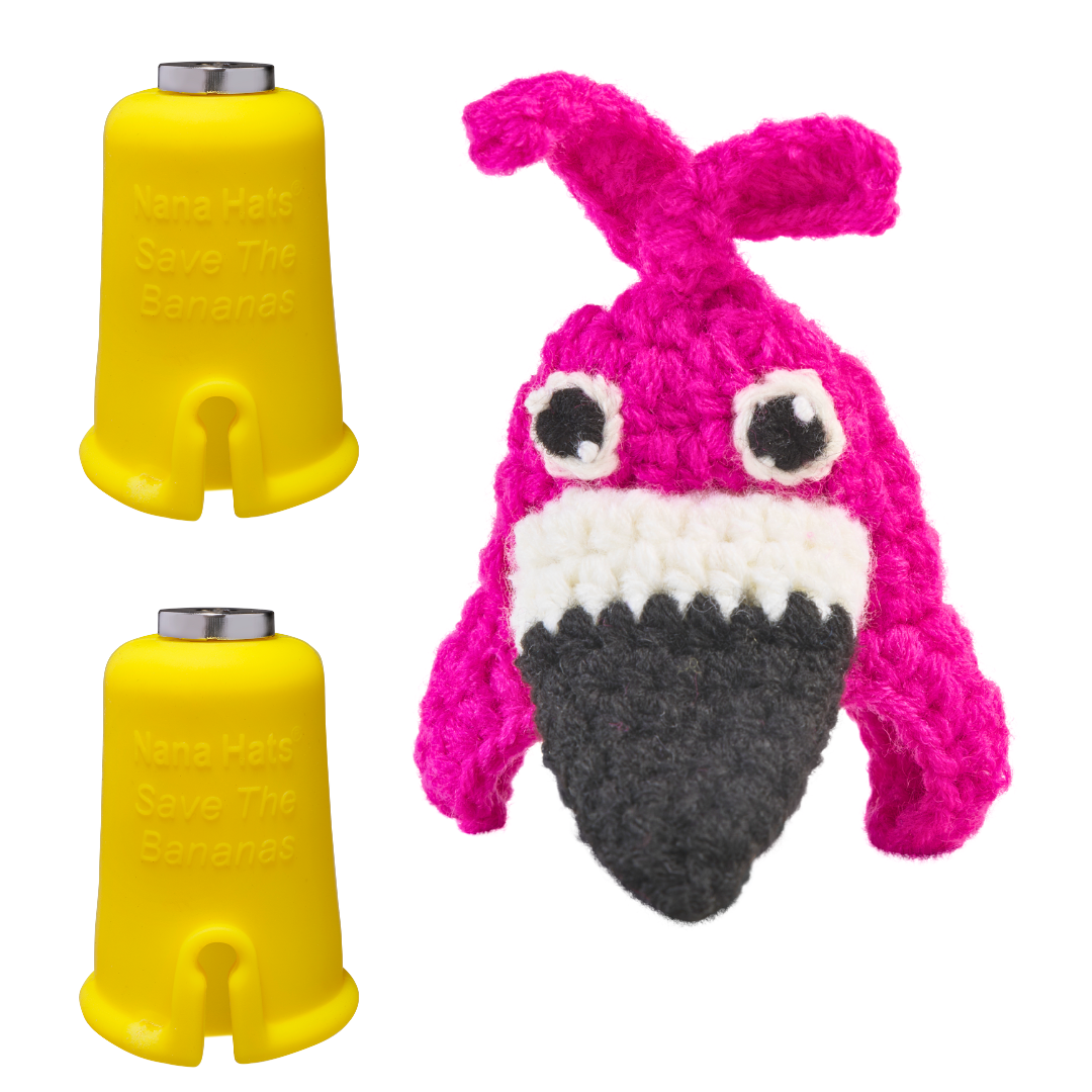 Flamingo Nana Hat | Includes 2 Stretchy Silicone Caps with Magnets
