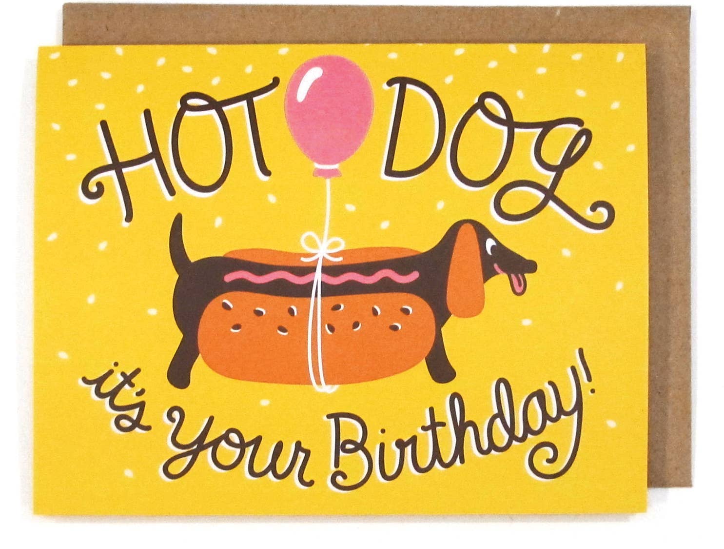 Hot Dog Birthday Greeting Card