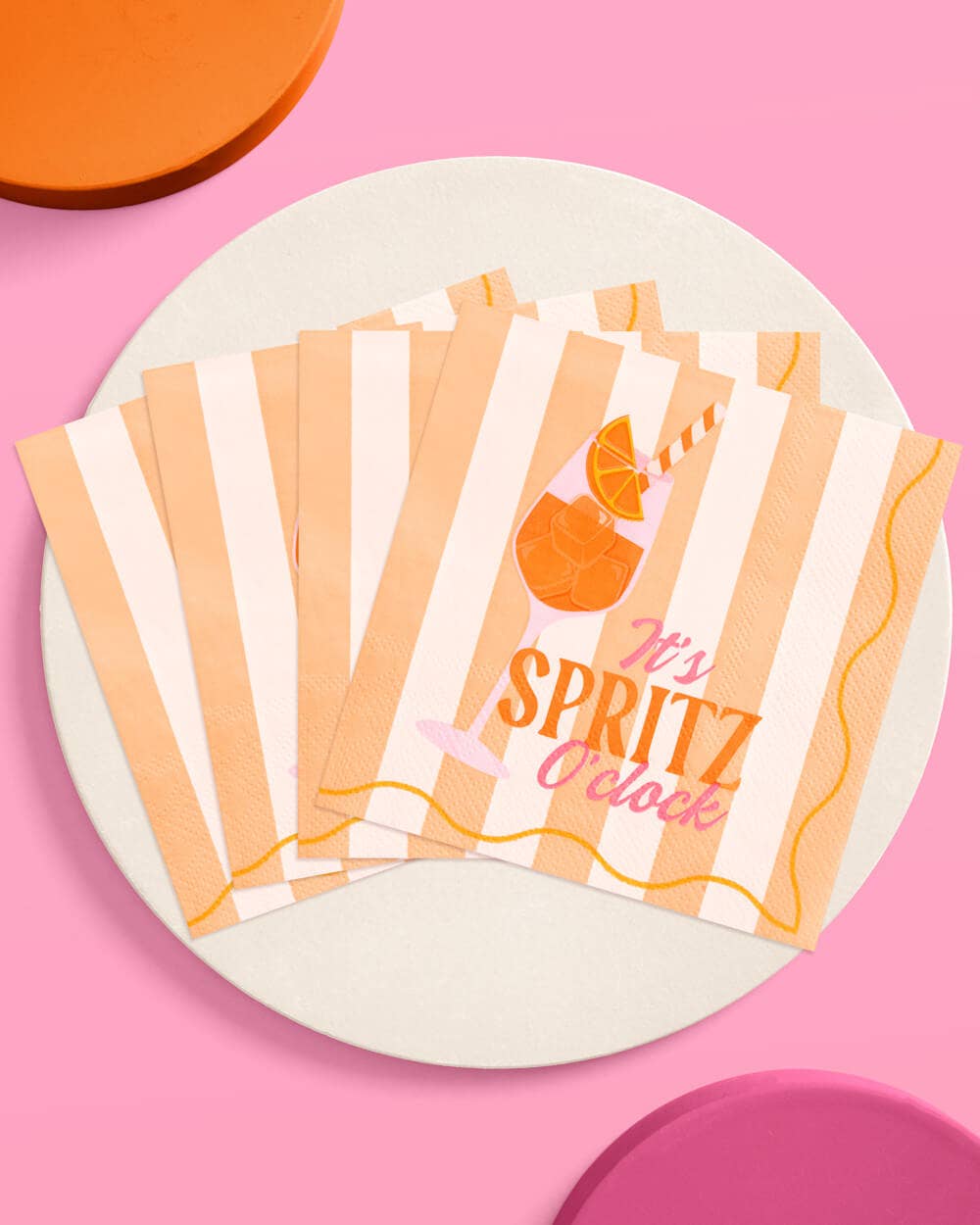 Spritz Napkins | cocktail, bachelorette, bridal, summer