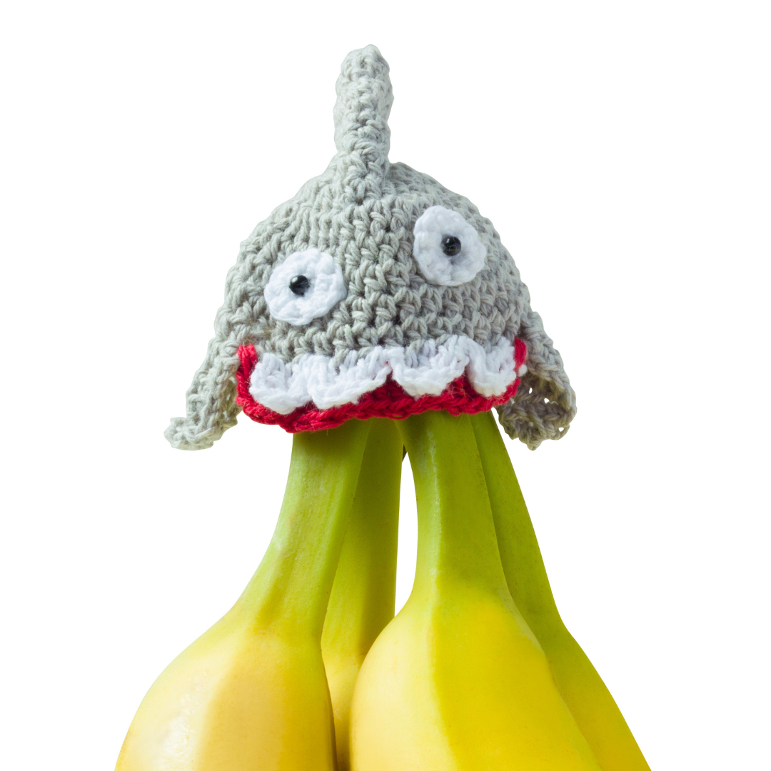 Shark Nana Hat | Includes 2 Stretchy Silicone Caps with Magnets
