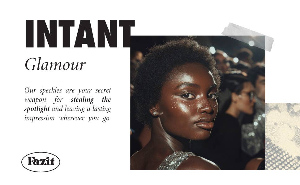 Fazit Makeup Patches Silver Face Glitter Makeup Speckles