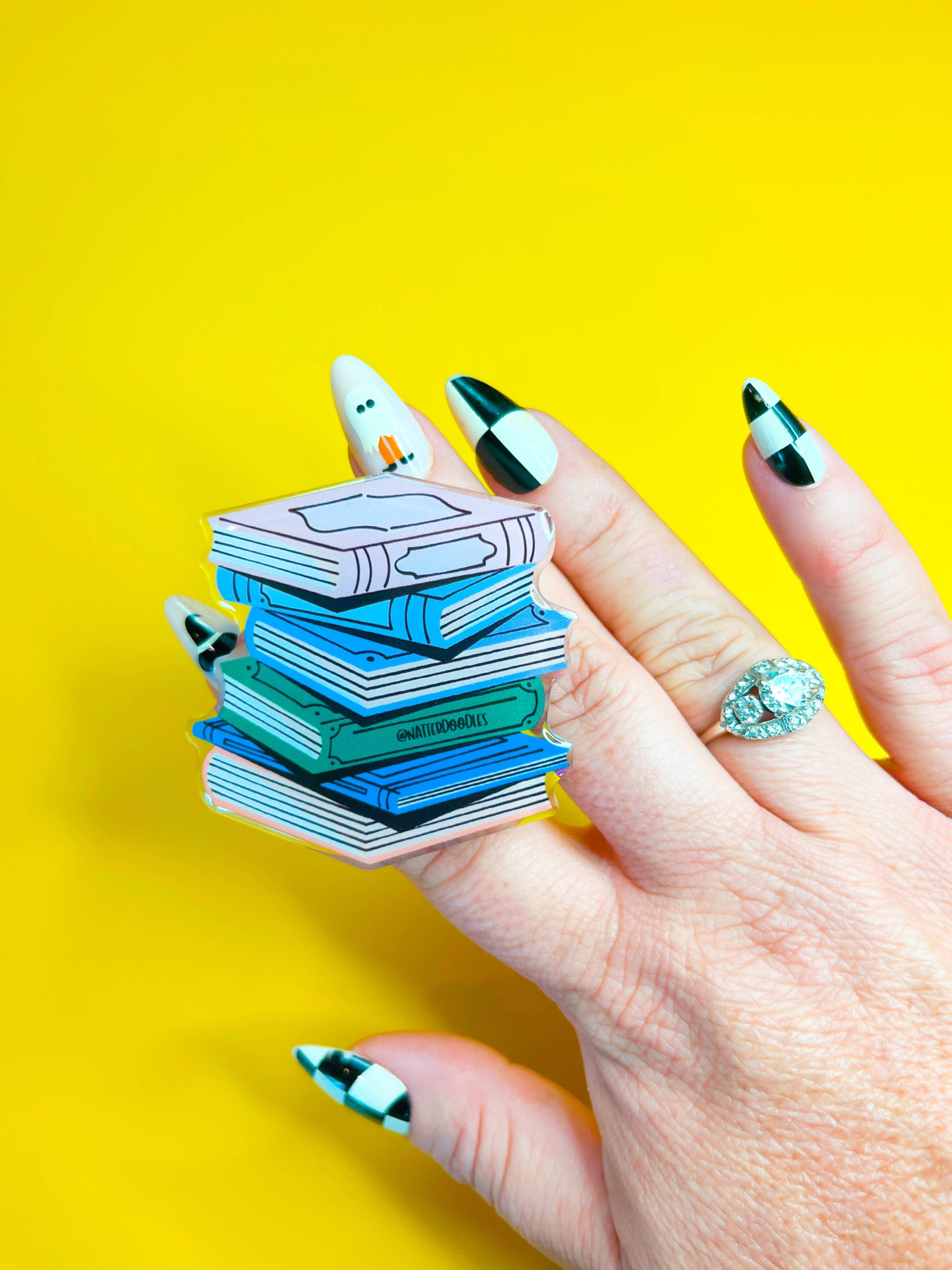 Stacks on Stacks Book Phone Grip – Cute Book Lover