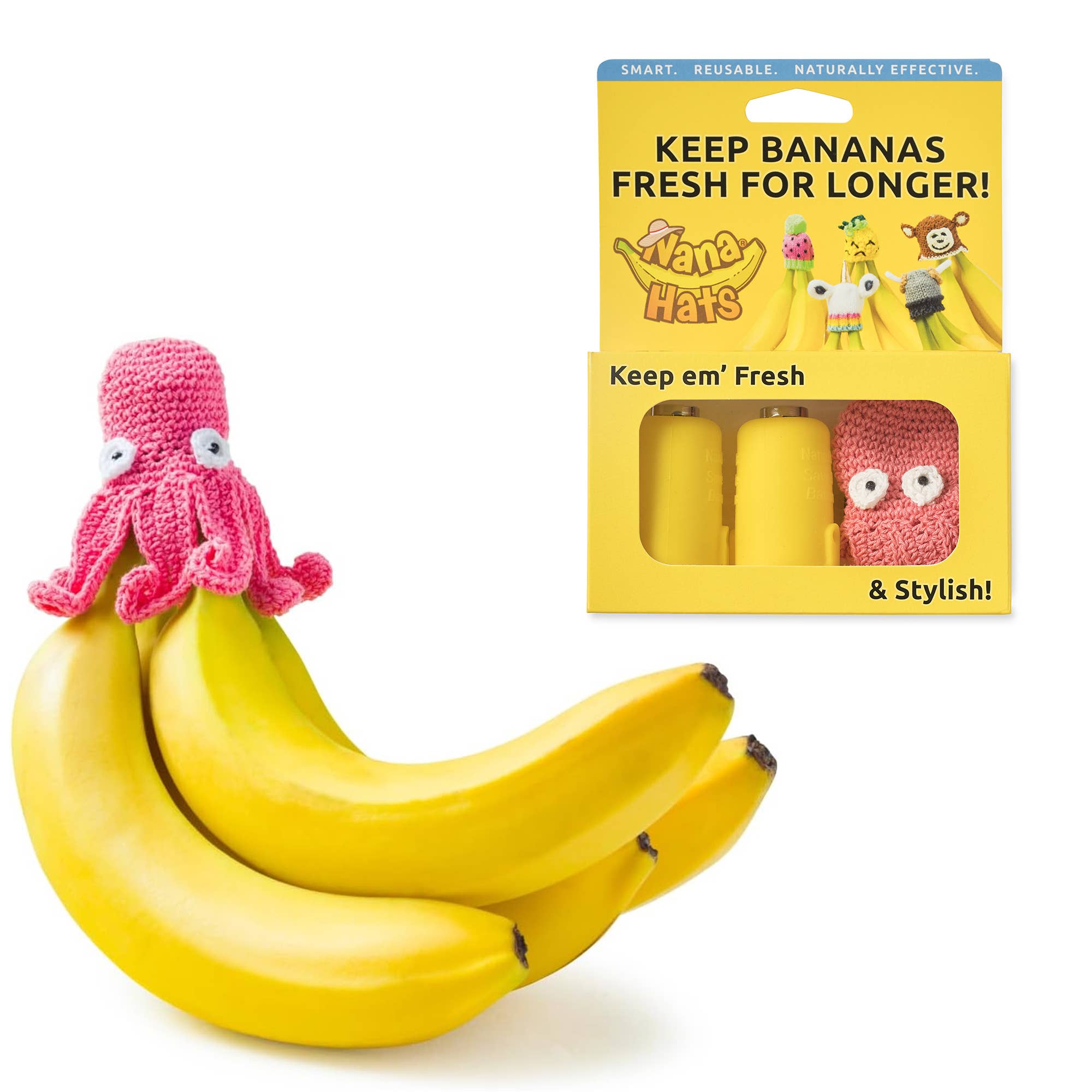 Octopus Nana Hat | Includes 2 Stretchy Silicone Caps with Magnets