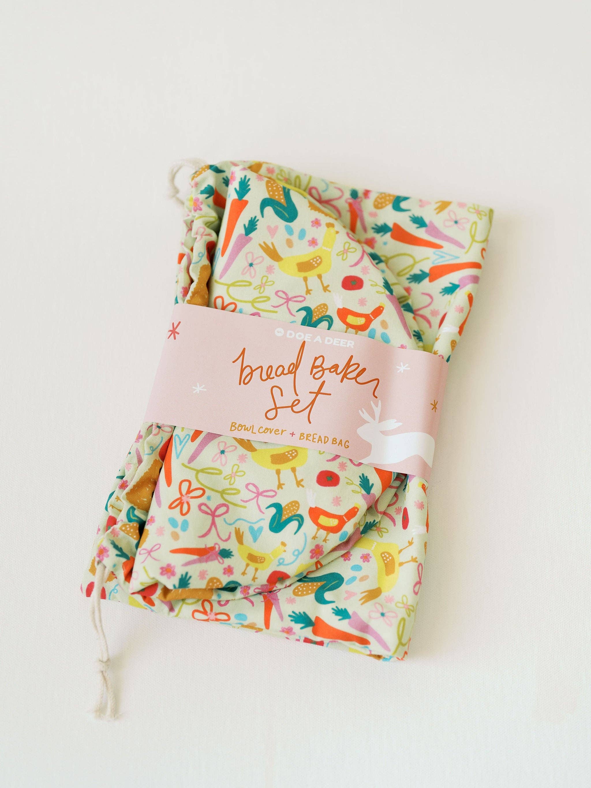 Farm Fresh Bread Baker Set | Bread Bag & Bowl Cover