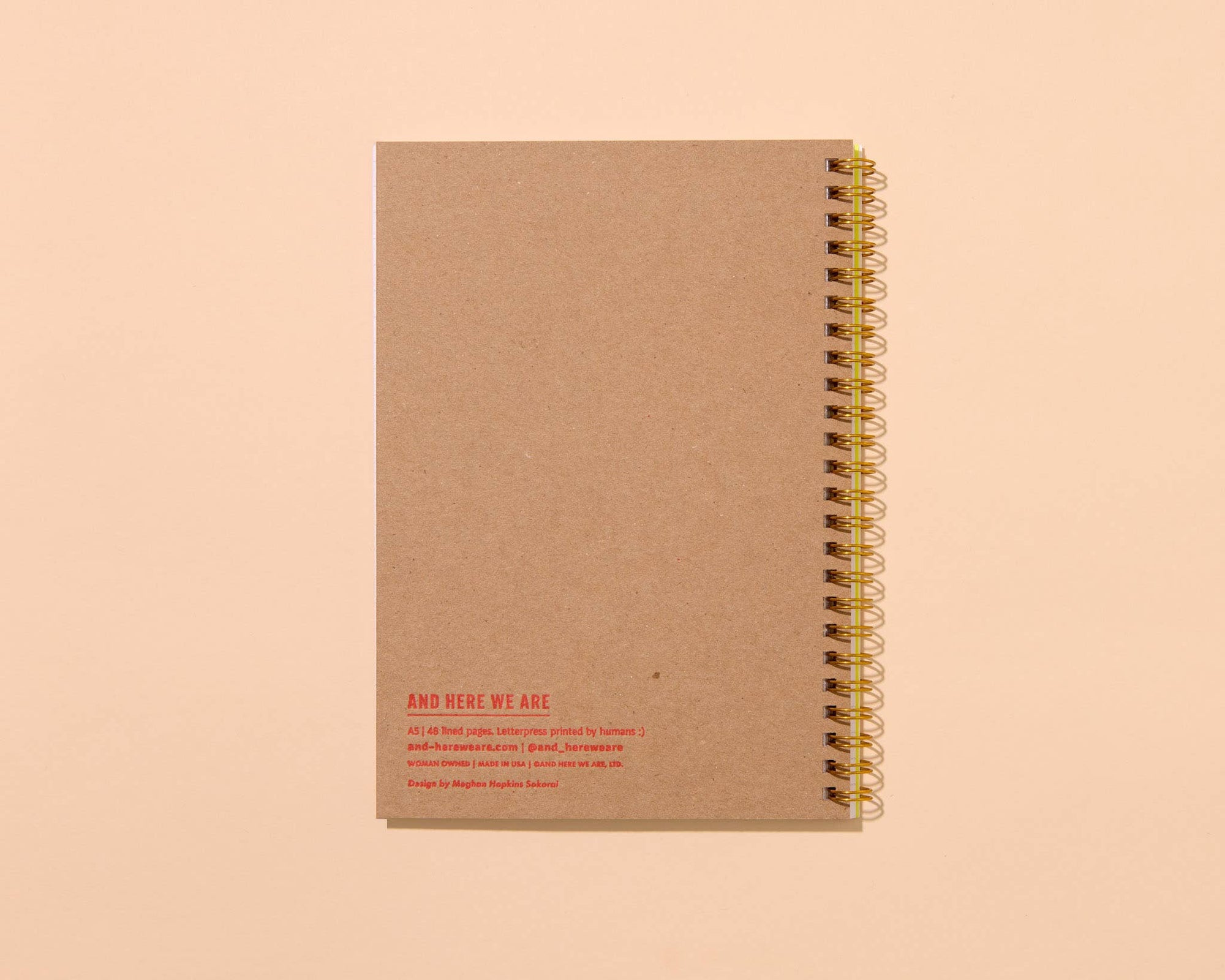 Letterpress A5 Lined Spiral Notebook—Diet Soda (Pop Art)