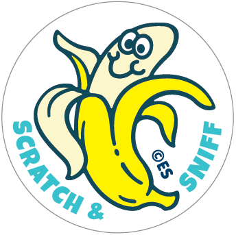 Banana & Lunch Box EverythingSmells Scratch & Sniff Stickers