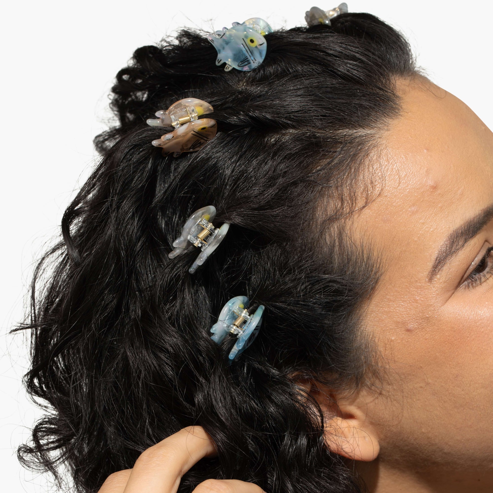 Micro Fish Hair Claw Clip Set