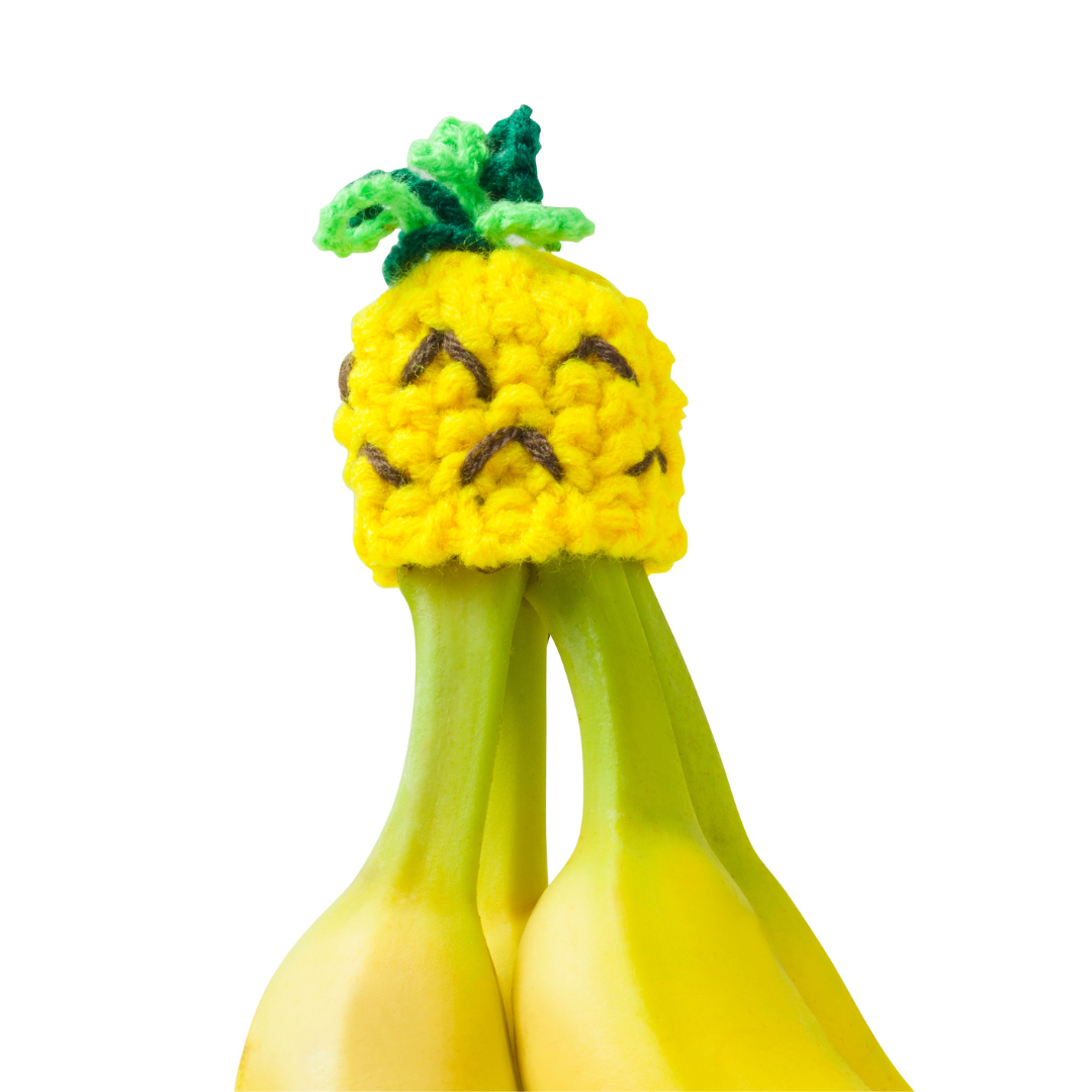 Pineapple Nana Hat | Includes 2 Stretchy Silicone Caps with Magnets